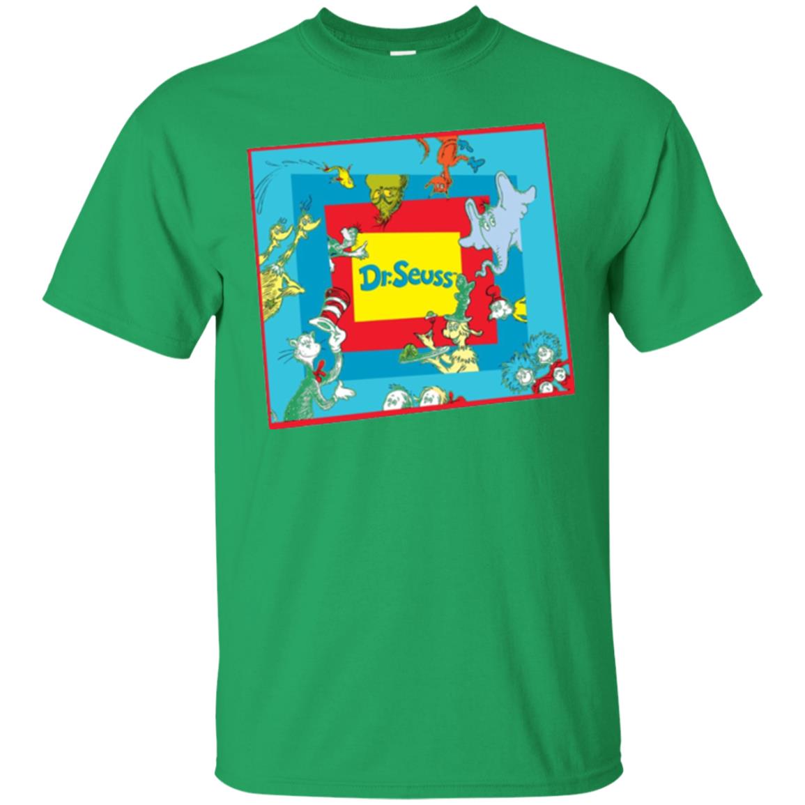 Dr. Seuss Character National Wear Red Day T-shirt Irish Green