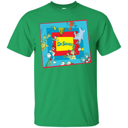 Dr. Seuss Character National Wear Red Day T-shirt Irish Green