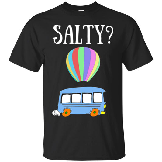 Salty Humorous Parody T-shirt Black