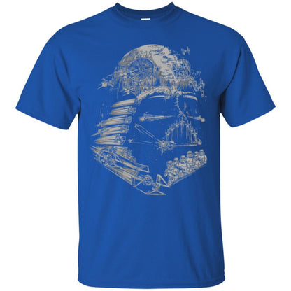 Film T-shirt Star Wars Darth Vader Build The Empire Graphic Royal