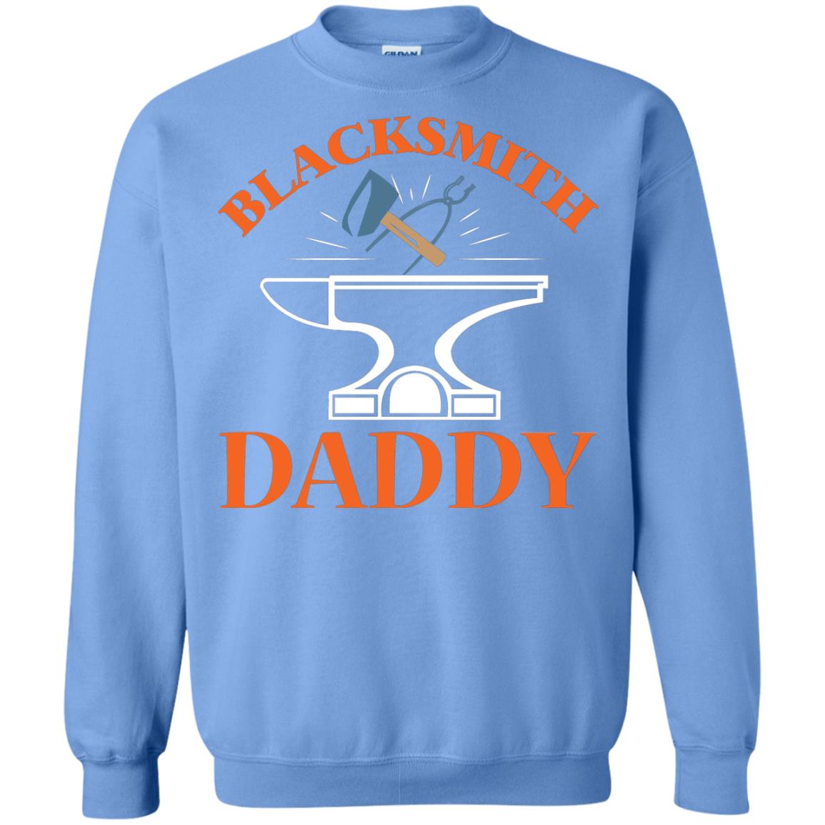 Blacksmith Daddy Happy Father's Day Shirt Carolina Blue