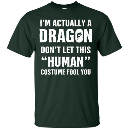 I_m Actually A Dragon Funny Halloween T-shirt Forest