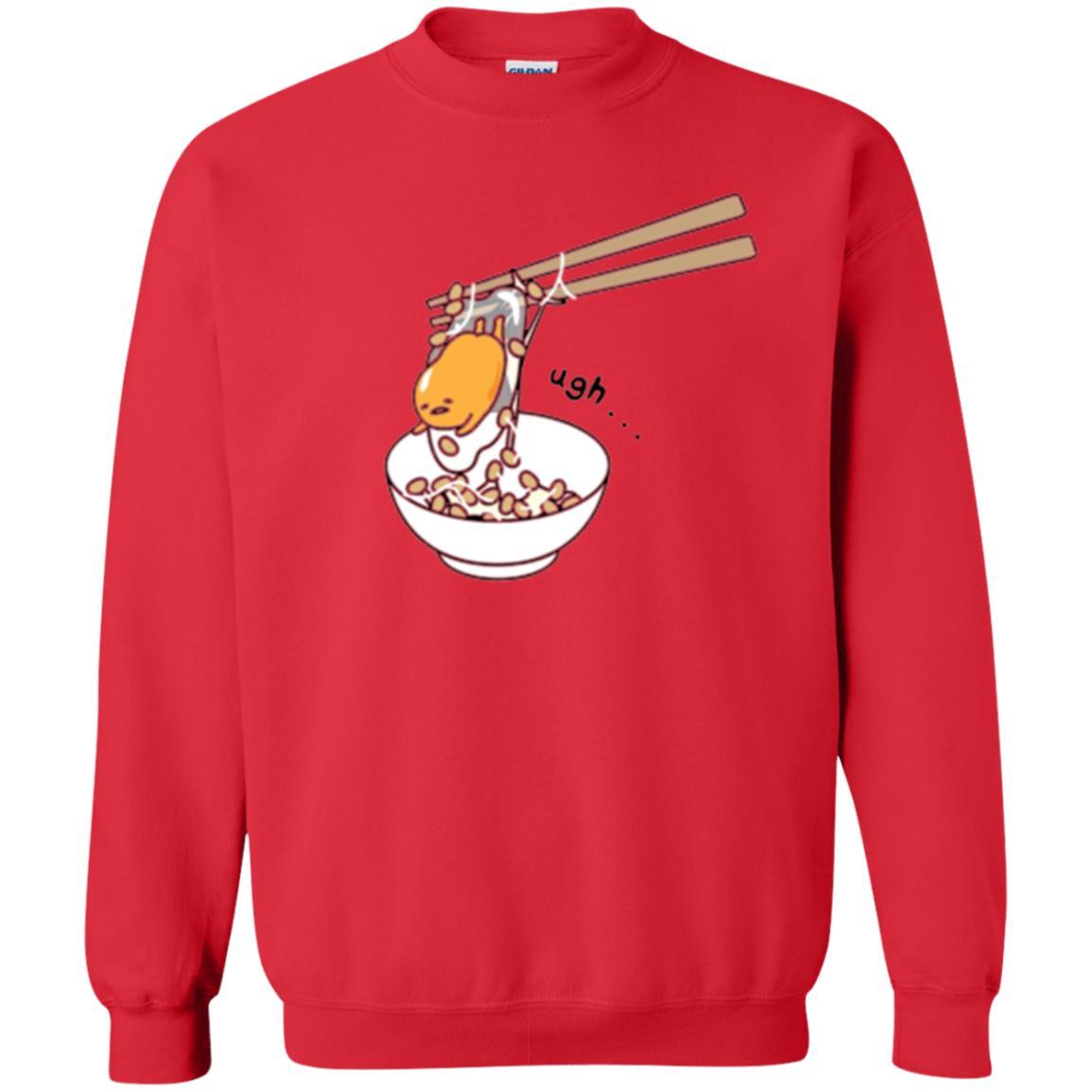 Cartoon T-shirt Gudetama Chopsticks Red