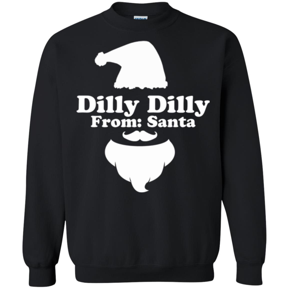 Christmas T-shirt Dilly Dilly From Santa Claus T-shirt Black