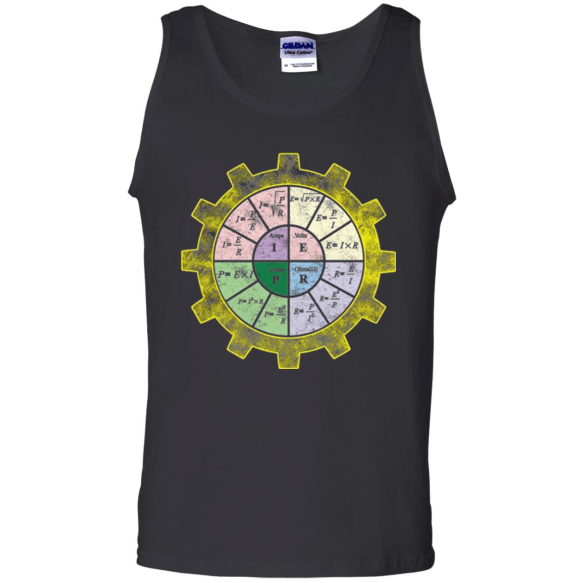 Ohms Law Shirt-ohms Law Diagram Electrical Engineer T-shirt Black