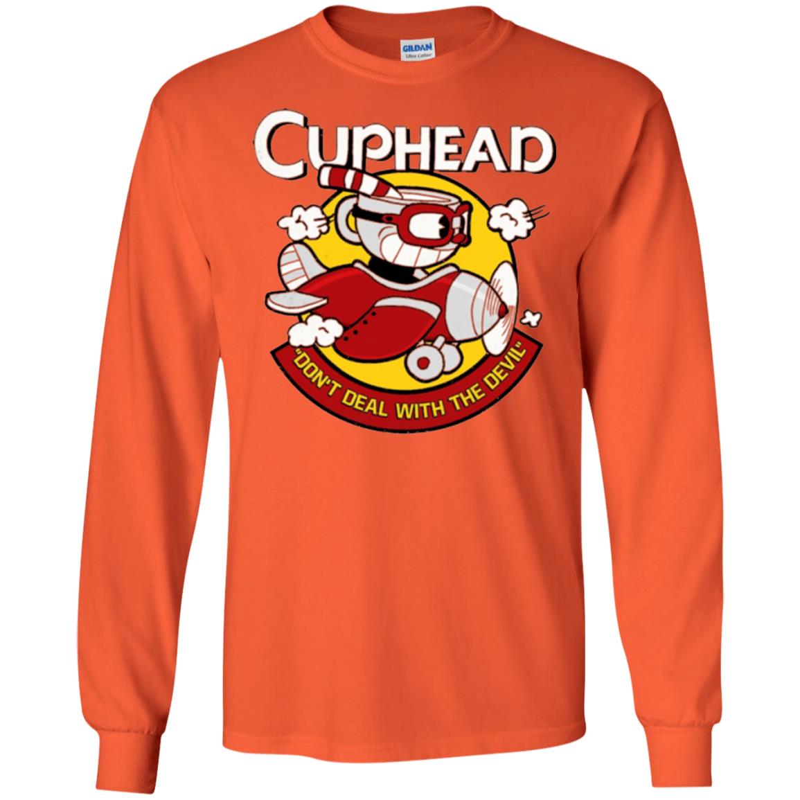 Moive T-shirt Don_t Deal With The Devil Orange