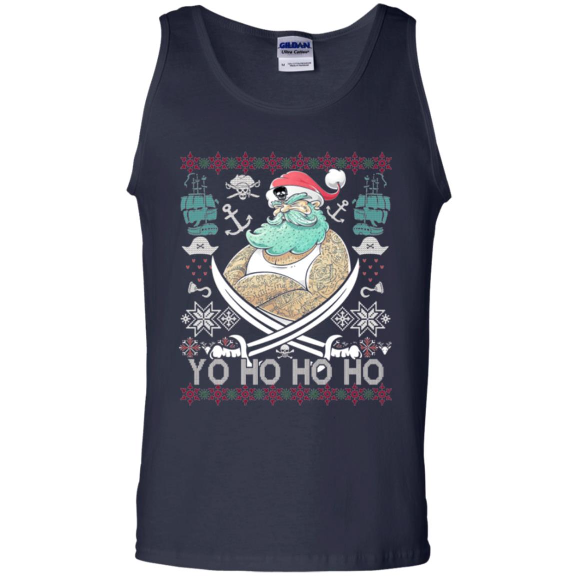 Christmas T-shirt Santa Pirate Navy