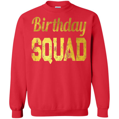 Birthday Squad Gold T-shirt Red
