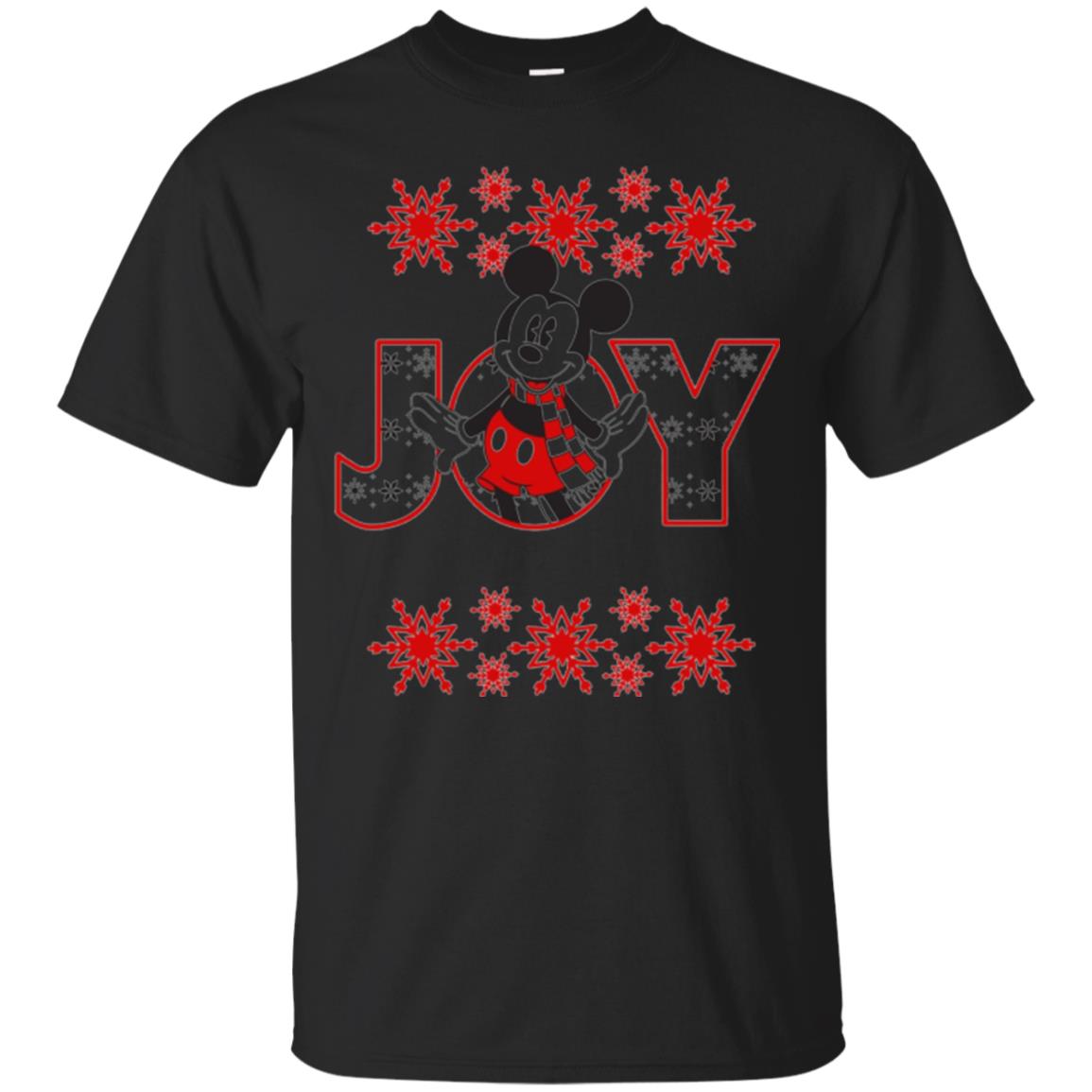 Christmas T-shirt Disney Mickey Mouse Joy Black