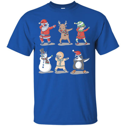 Christmas T-shirt Dabbing Santa Ugly Sweater Royal