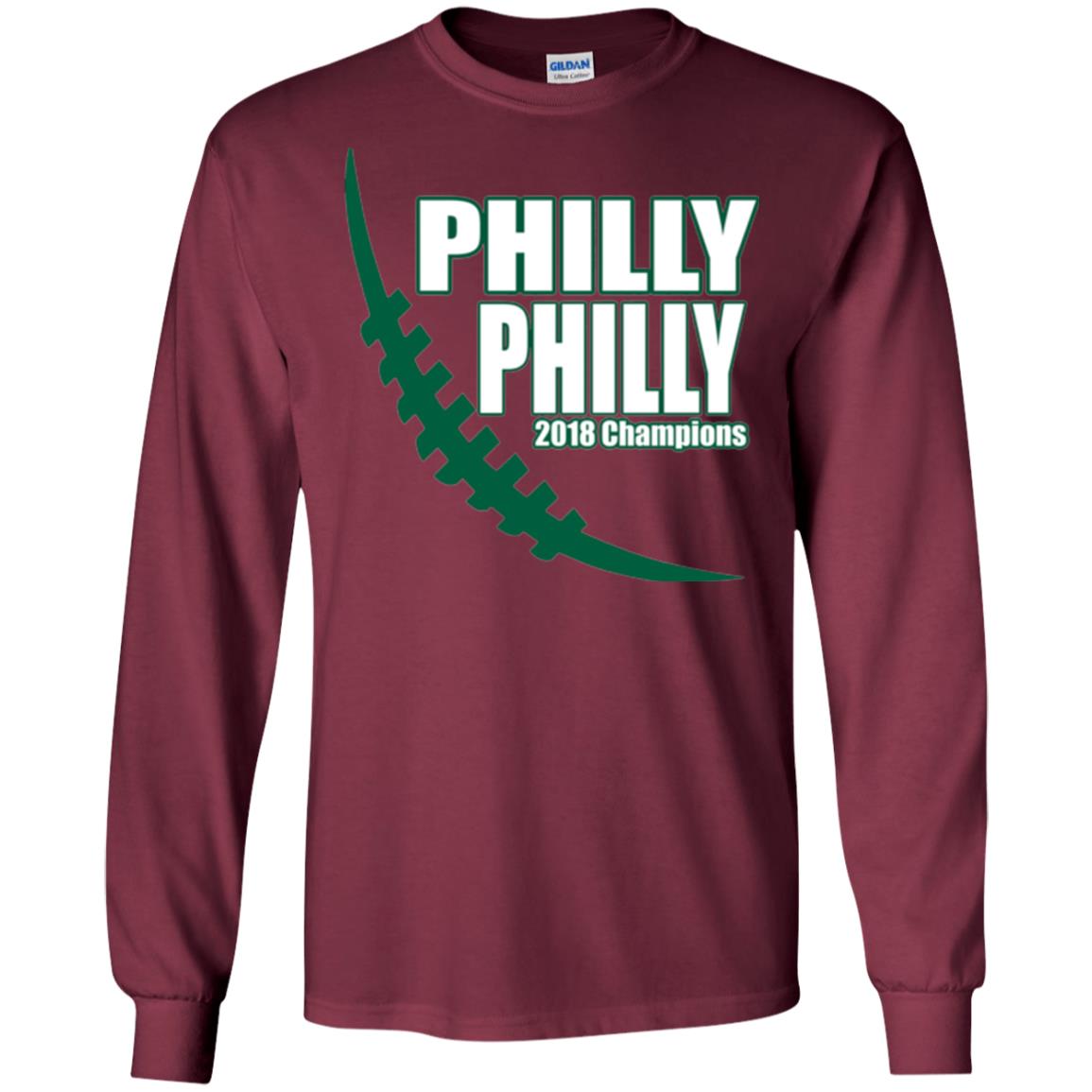 Football Lover T-shirt Philly Philly 2018 Championship Maroon