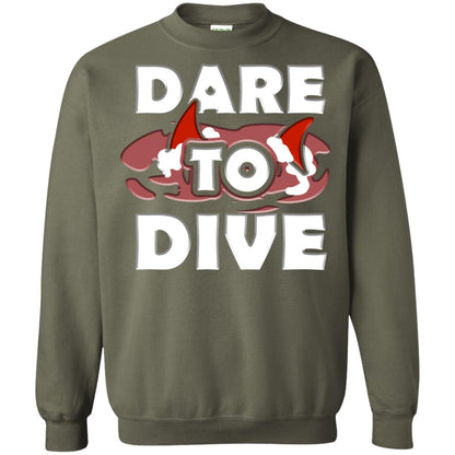 Every Day Of Dare To Dive Shark T-shirt 2018 Military Green