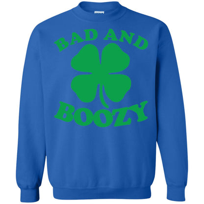 Bad And Boozy Saint Patricks Day T-shirt Royal
