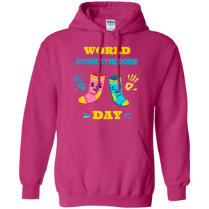 World Down Syndrome Day Hands And Stocks ShirtG185 Gildan Pullover Hoodie 8 oz.