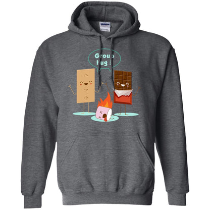 Funny Smores Chocolate Marshmallow Hiking Camping T-shirt Dark Heather