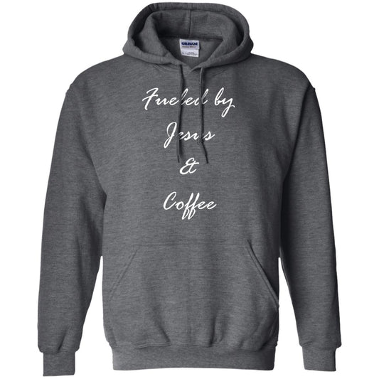 Fueled By Jesus Coffee Graphic Christian T-shirt Dark Heather