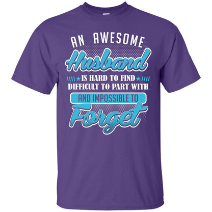 Husband T-shirt An Awesome Husband Is Hard To Purple