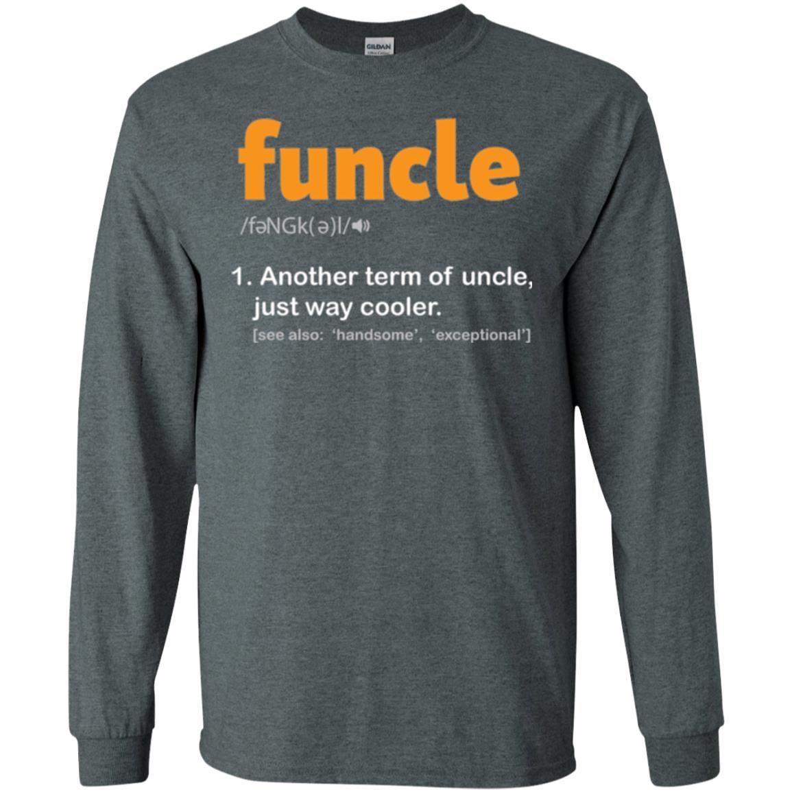 Funcle Definition T-shirt Funny Uncle Jokes Dark Heather
