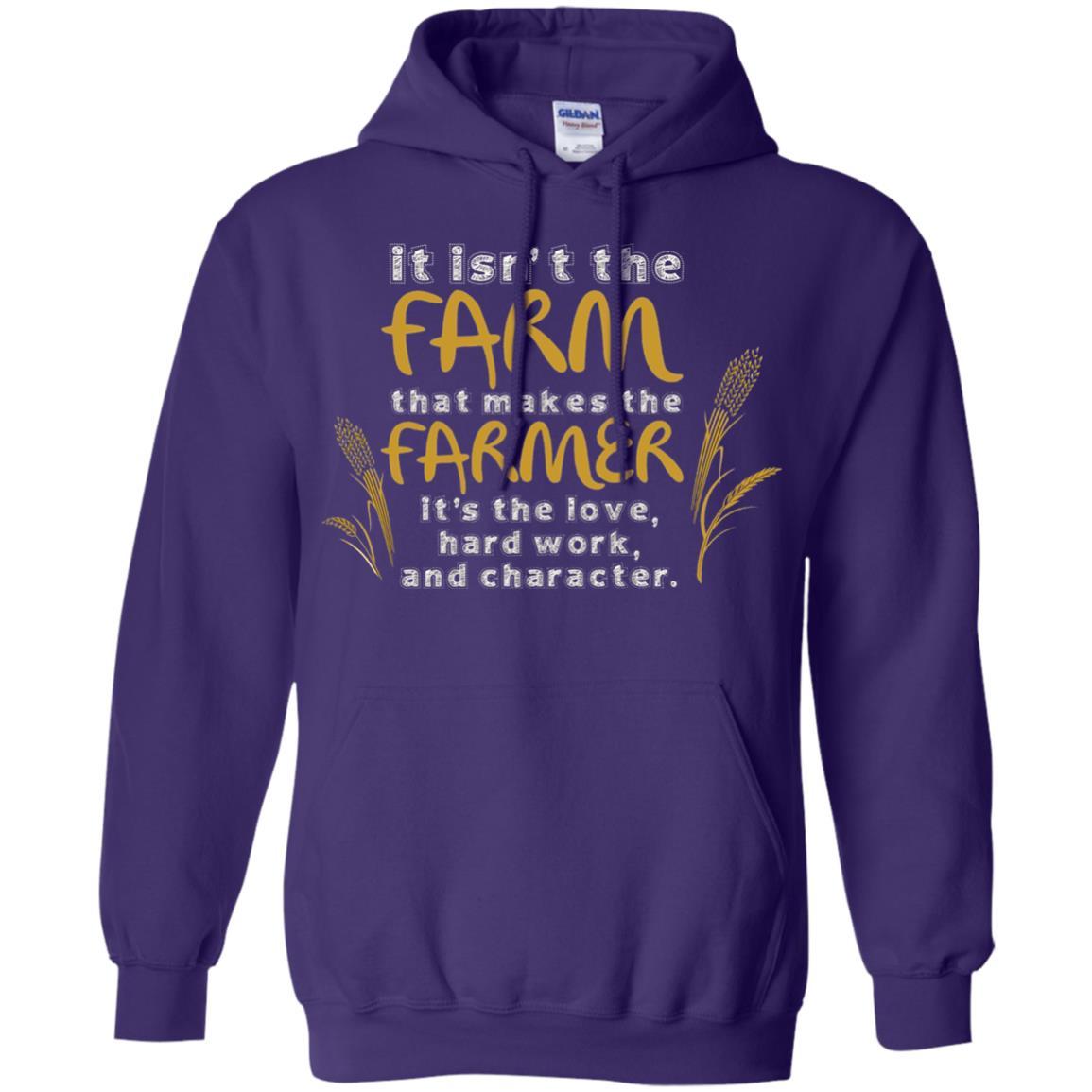 Farmer T-shirt It Isn't The Farm That Makes The Farmer Purple