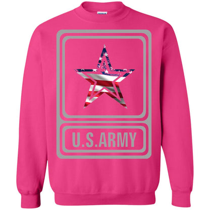 United States Army Original Us Flag T-shirt Heliconia