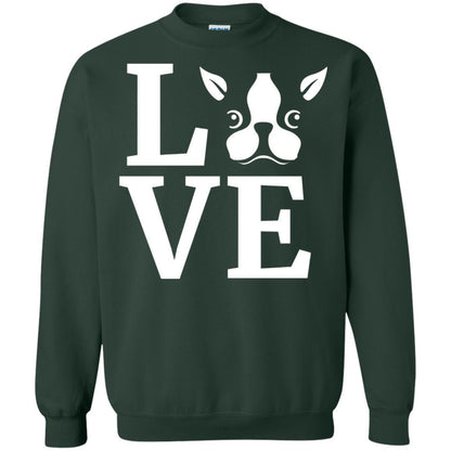Dog Lovers T-shirt I Love My Boston Terrier Forest Green