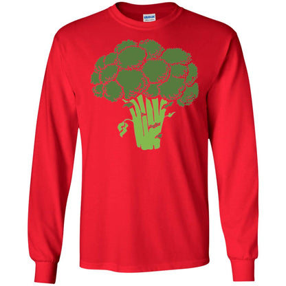 Broccoli Is Life T-shirt Funny Graphic Vegetable Red