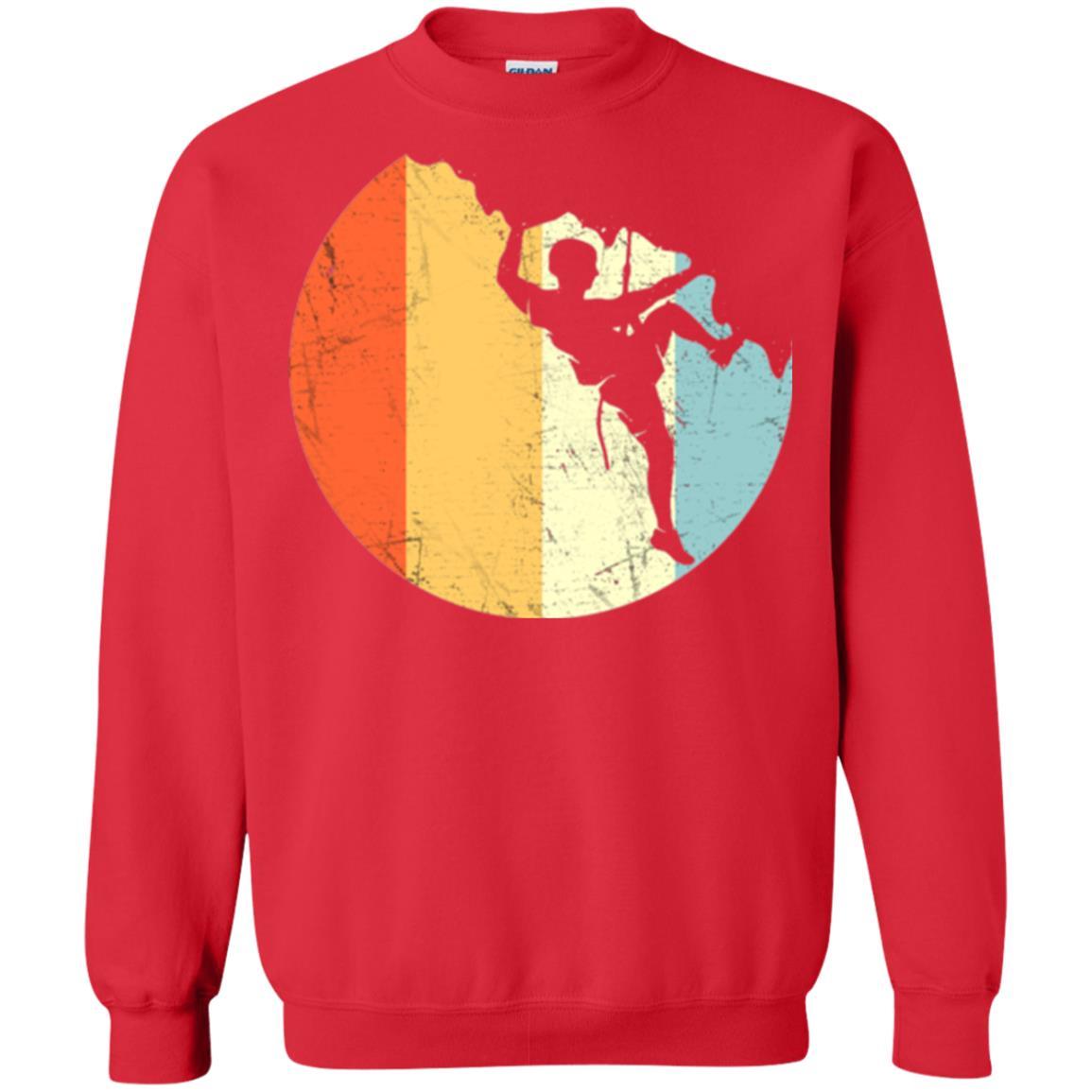 Moutain Climber T-shirt Rock Climbing Red