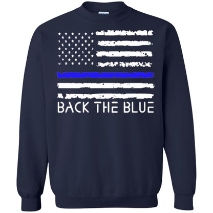 Thin Blue Line T-shirt Back The Blue Navy