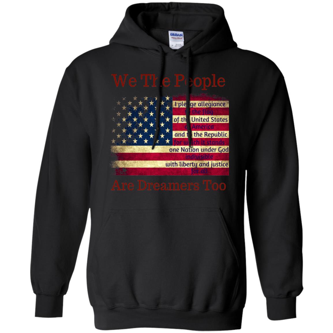 Americans We Are People Are Dreamers Too T-shirt Black