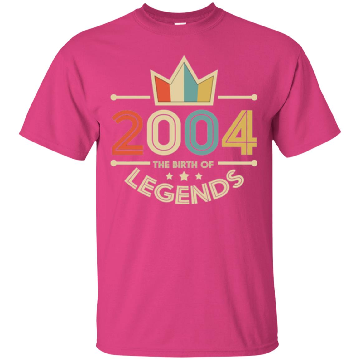 Brithday T-shirt Vintage 2004 The Birth Of Legends Heliconia
