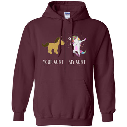 Family T-shirt Your Aunt My Aunt Maroon