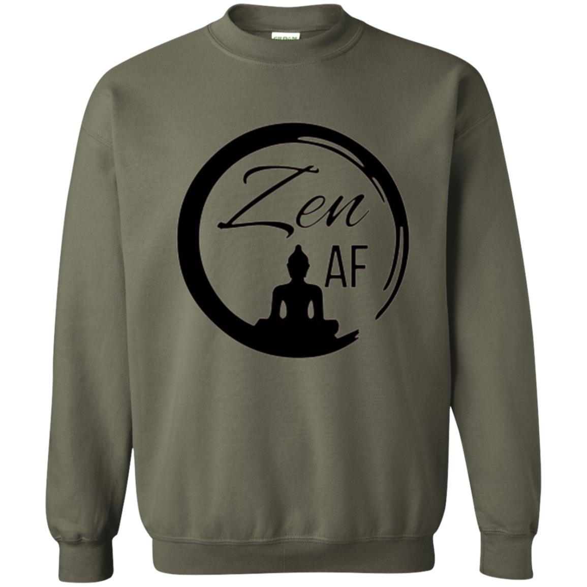 Zen Af Yoga Graphic T-shirt Military Green