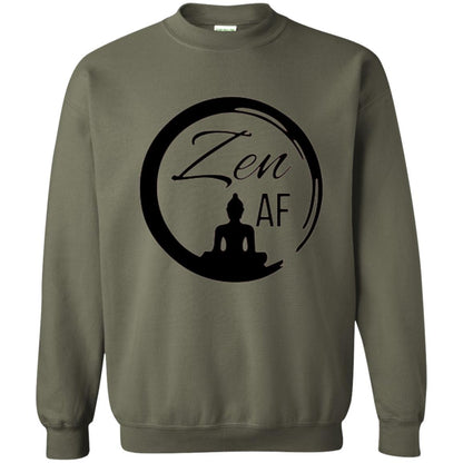 Zen Af Yoga Graphic T-shirt Military Green