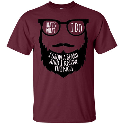 Bread Man T-shirt That_s What I Do I Growl A Bread And I Know Things Maroon