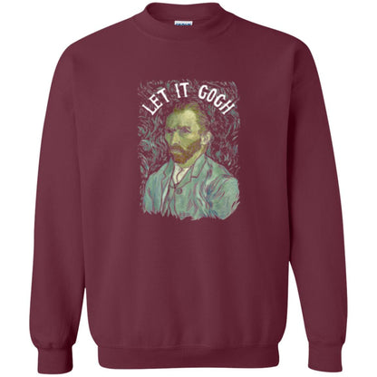 Artist T-shirt Vincent Van Let It Gogh Maroon