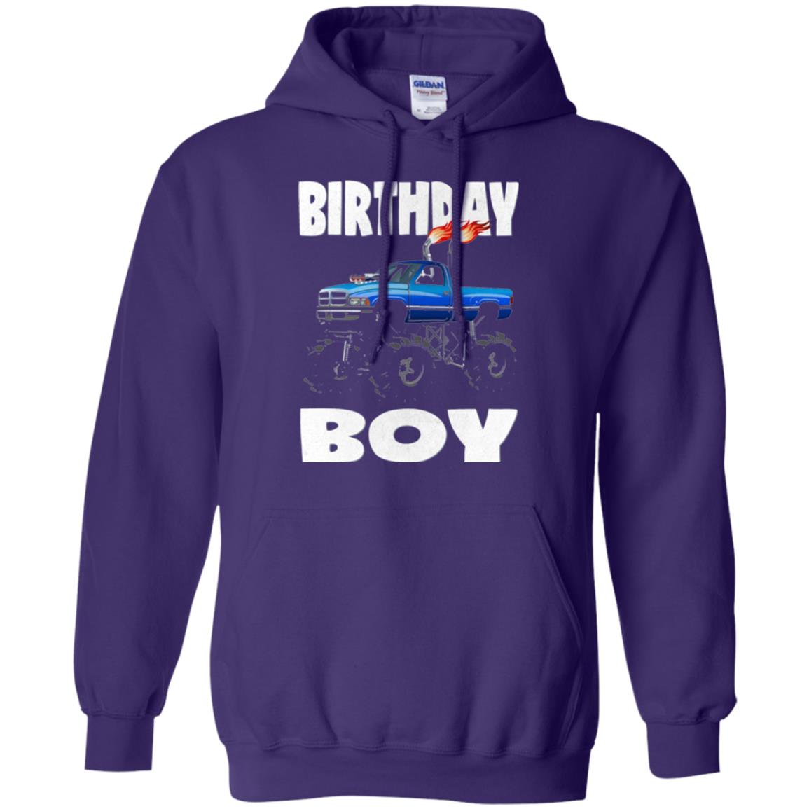 Monster Truck T-shirt Birthday Boy Vintage Purple