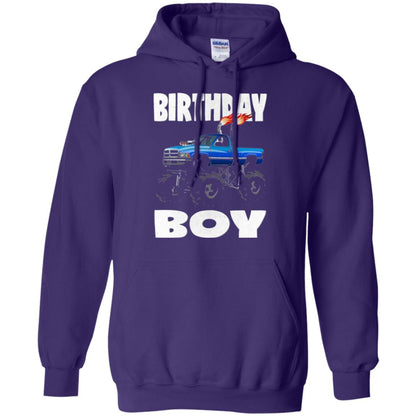 Monster Truck T-shirt Birthday Boy Vintage Purple