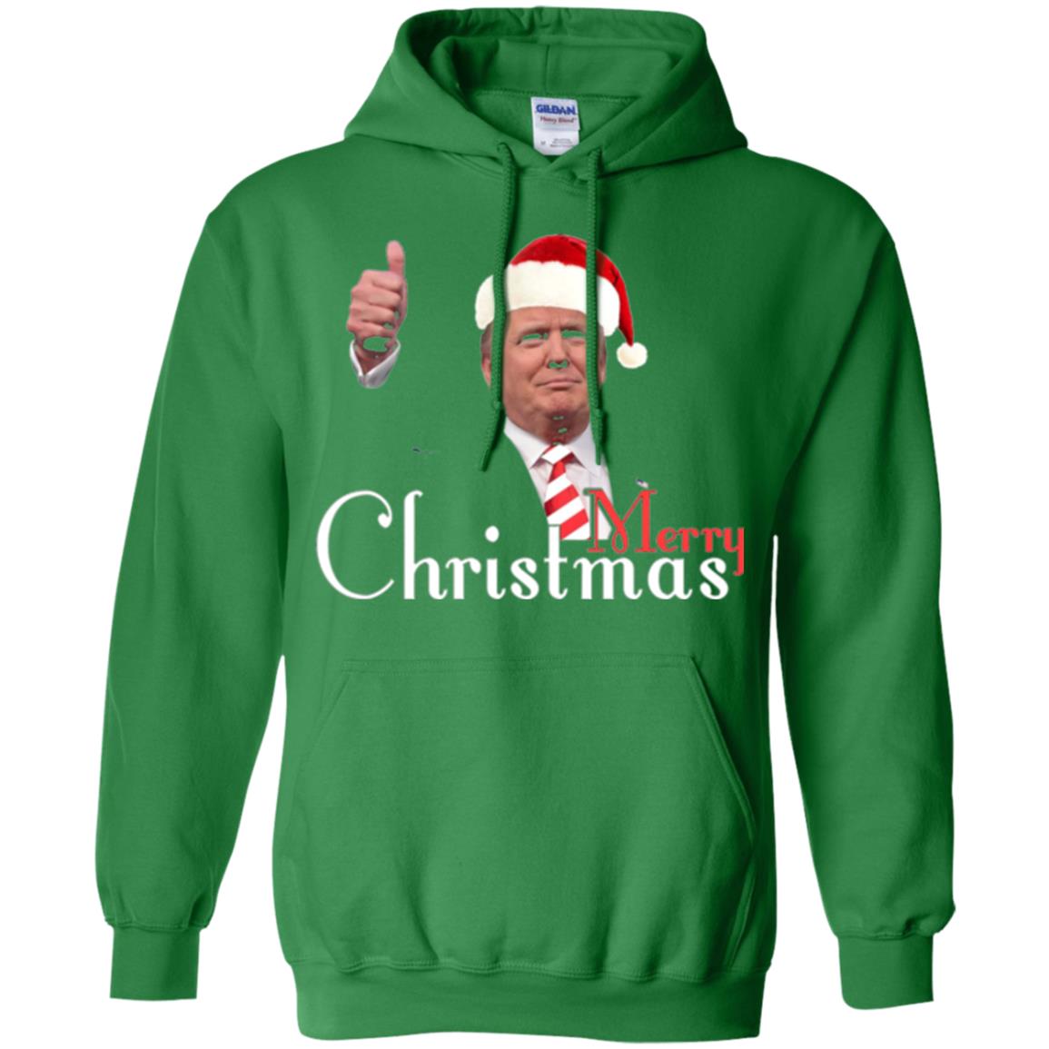 Trump Merry Christmas T-shirt Irish Green