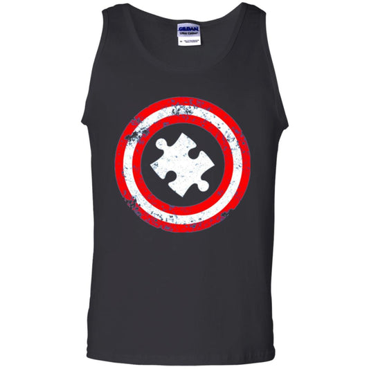 Captain Autism Superhero T-shirt Autism Awareness Black