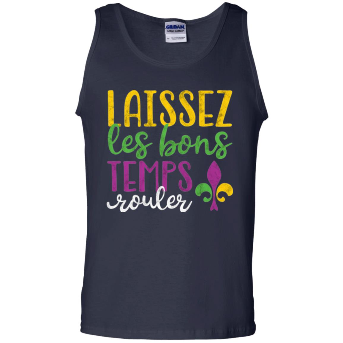 Mardi Gras T-shirt Laissez Les Bons Temps Rouler Navy