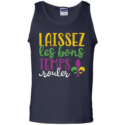 Mardi Gras T-shirt Laissez Les Bons Temps Rouler Navy