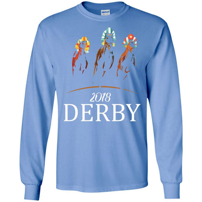 Derby 2018 Jockey Horse Racing T-shirt Carolina Blue