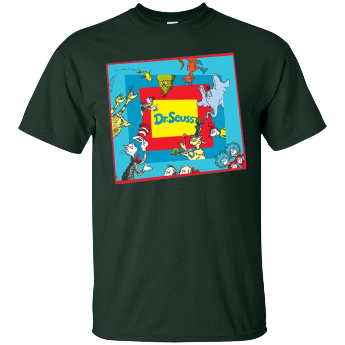 Dr. Seuss Character National Wear Red Day T-shirt Forest
