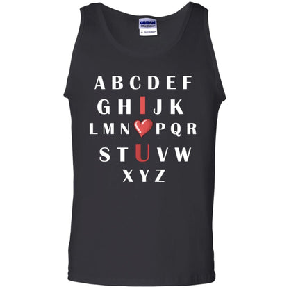 Alphabet I Love You T-shirt Black