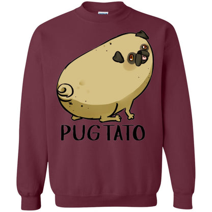 Dog Lovers T-shirt Pugtato Maroon