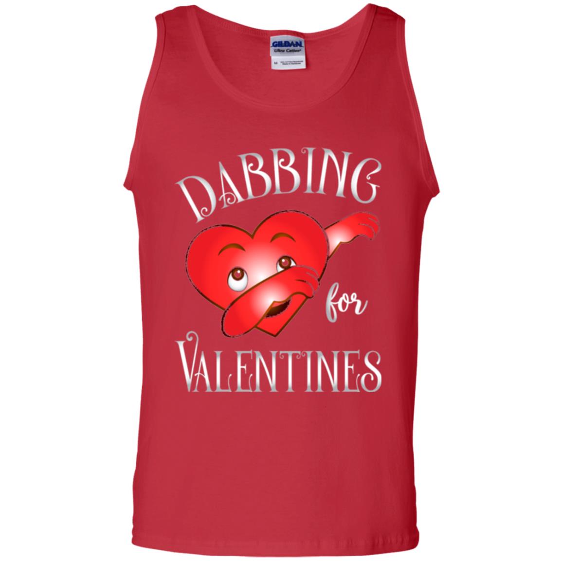 Valentines Day T-shirt Dabbing Heart T-shirt Red
