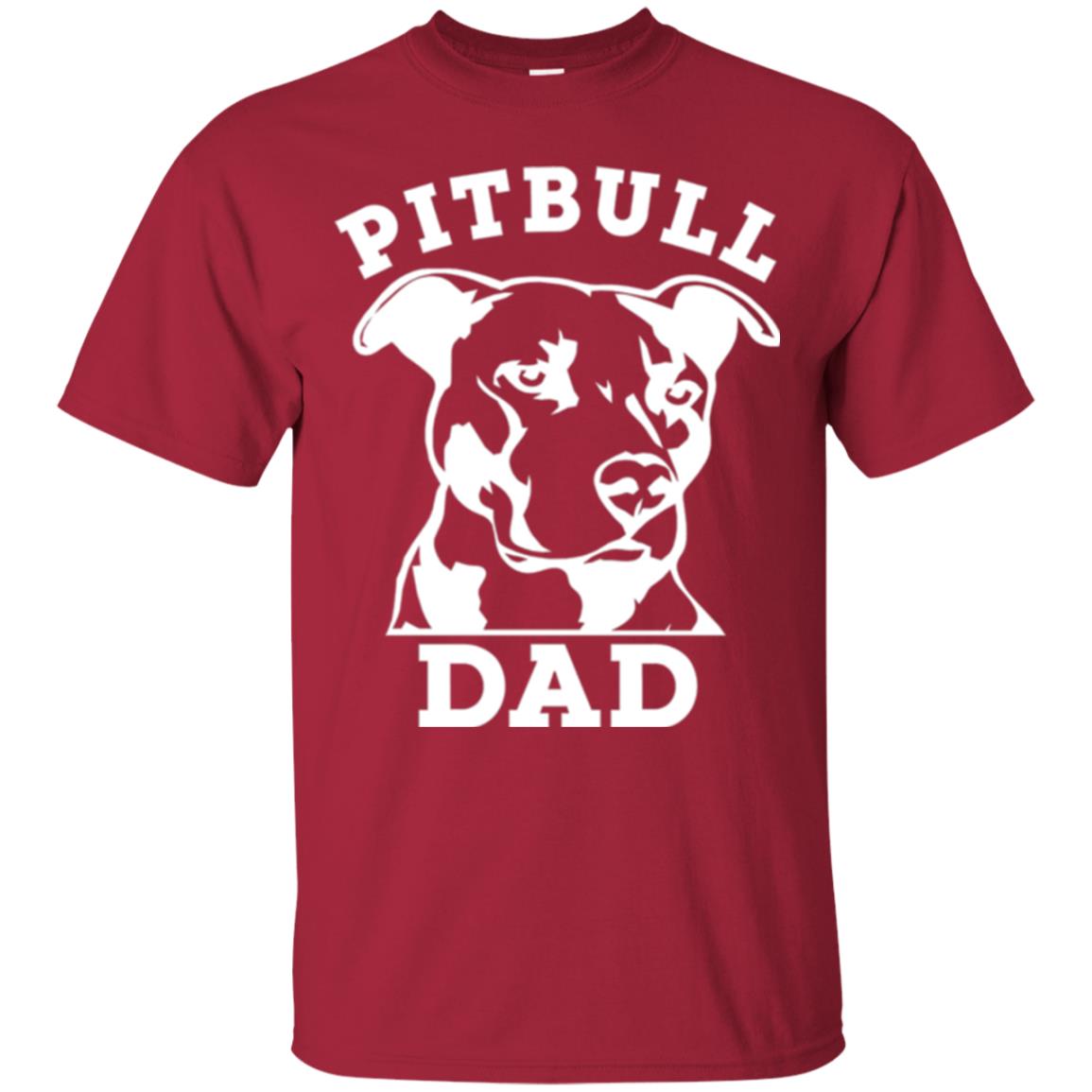 Pit Bull Dad T-shirt Pitbull Lovers Cardinal