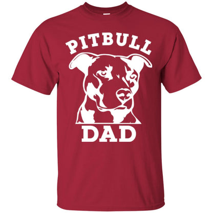 Pit Bull Dad T-shirt Pitbull Lovers Cardinal