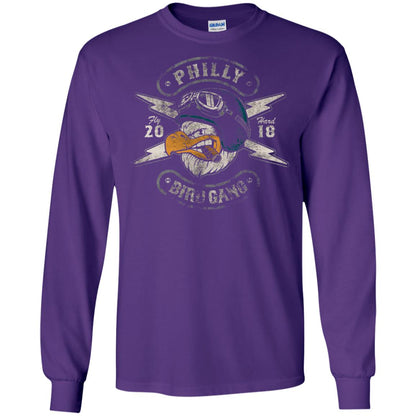 Bird Gang Eagles T-shirt Vintage Distressed Purple