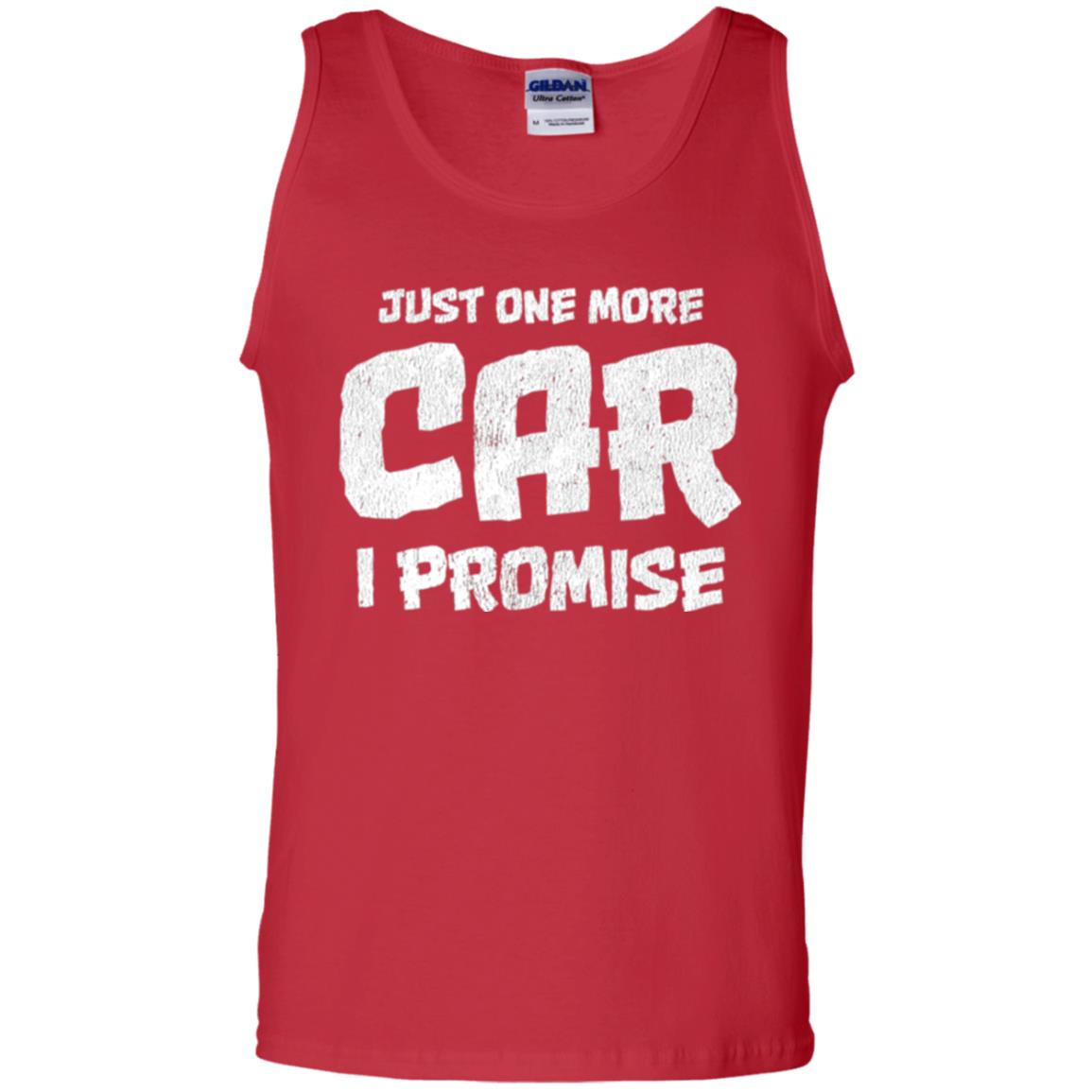 Car Lovers T-shirt Just One More Car I Promise Red